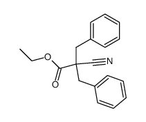 ethyl 2-benzyl-2-cyano-3-phenylpropanoate Structure