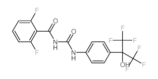 2,6-difluoro-N-[[4-(1,1,1,3,3,3-hexafluoro-2-hydroxy-propan-2-yl)phenyl]carbamoyl]benzamide Structure