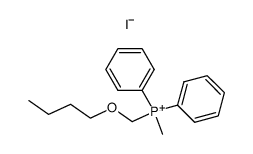 (butoxymethyl)(methyl)diphenylphosphonium iodide结构式