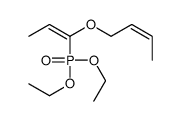 1-(1-diethoxyphosphorylprop-1-enoxy)but-2-ene结构式