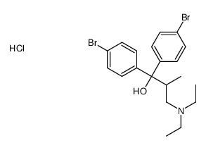 1,1-bis(4-bromophenyl)-3-(diethylamino)-2-methylpropan-1-ol,hydrochloride结构式