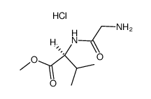 (-)-glycinyl-(S)-valine methyl ester hydrochloride Structure