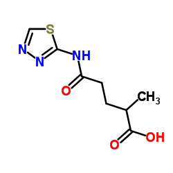 2-Methyl-5-oxo-5-(1,3,4-thiadiazol-2-ylamino)pentanoic acid picture