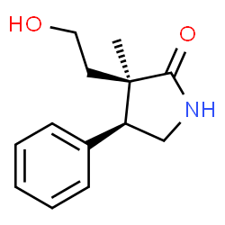 2-Pyrrolidinone,3-(2-hydroxyethyl)-3-methyl-4-phenyl-,(3R,4S)-rel-(9CI) Structure