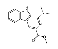 methyl (Z)-2-(dimethylaminomethyleneamino)-3-[3(1H)-indolyl]acrylate结构式