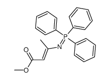 1,1,1-Triphenyl-3-methyl-4-(methoxycarbonyl)-2-aza-1λ5-phosphabuta-1,3-diene Structure