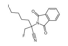 2-fluoromethyl-2-phthalimido-6-iodo-hexanenitrile Structure