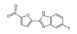 5-fluoro-(2'-nitrofuryl)-2-benzimidazole结构式