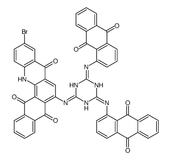 6-[[4,6-bis[(9,10-dihydro-9,10-dioxoanthryl)amino]-1,3,5-triazin-2-yl]amino]-10-bromonaphth[2,3-c]acridine-5,8,14(13H)-trione picture