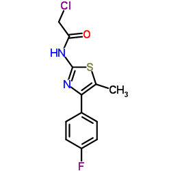 2-Chloro-N-[4-(4-fluorophenyl)-5-methyl-1,3-thiazol-2-yl]acetamide Structure