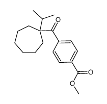 methyl 4-(1-isopropylcycloheptane-1-carbonyl)benzoate Structure