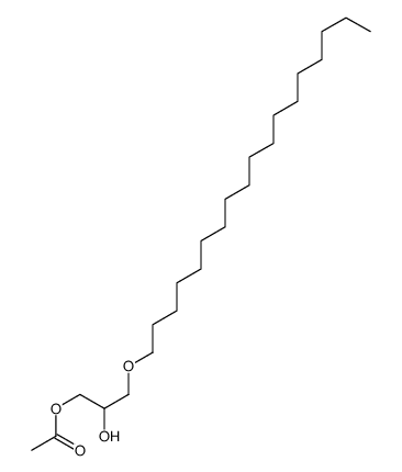 2-hydroxy-3-(octadecyloxy)propyl acetate结构式