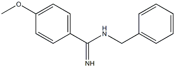 N-benzyl-4-methoxybenzamidine结构式