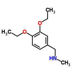 1-(3,4-Diethoxyphenyl)-N-methylmethanamine结构式