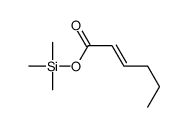 trimethylsilyl hex-2-enoate Structure