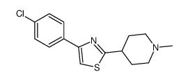 4-(4-chlorophenyl)-2-(1-methylpiperidin-4-yl)-1,3-thiazole Structure