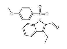 3-ethyl-1-(4-methoxyphenyl)sulfonylindole-2-carbaldehyde Structure