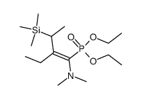 1-(Diethoxyphosphoryl)-2-ethyl-N,N-dimethyl-3-(trimethylsilyl)-1-buten-1-amin结构式