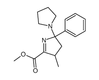 4'-Methyl-2'-phenyl-2,3,4,5,3',4'-hexahydro-2'H-[1,2']bipyrrolyl-5'-carboxylic acid methyl ester Structure