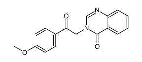 3-[2-(4-methoxyphenyl)-2-oxoethyl]quinazolin-4-one结构式