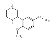 2-(2,5-二甲氧基苯基)哌嗪结构式