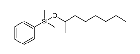 Benzene, [dimethyl[(1-methylheptyl)oxy]silyl]- Structure