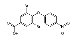 3,5-dibromo-4-(4-nitrophenoxy)benzoic acid Structure