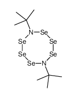 4,8-ditert-butyl-1,2,3,5,6,7,4,8-hexaselenadiazocane结构式