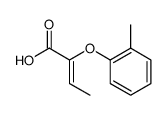 (2Z)-2-(2-methylphenoxy)but-2-enoic acid Structure