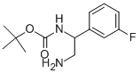 tert-butyl 2-amino-1-(3-fluorophenyl)ethylcarbamate Structure