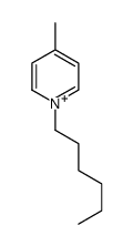 1-hexyl-4-methylpyridin-1-ium结构式