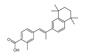 2-Methyl-4-[(E)-2-[(5,6,7,8-tetrahydro-5,5,8,8-tetramethylnaphthalen)-2-yl]-1-propenyl]benzoic acid结构式