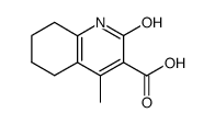 2-hydroxy-4-methyl-5,6,7,8-tetrahydro-quinoline-3-carboxylic acid结构式