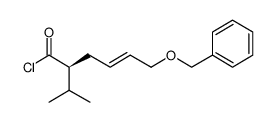 (2S,4E)-6-(benzyloxy)-2-isopropylhex-4-enoic acid chloride结构式