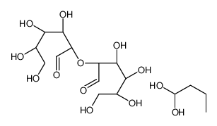 butane-1,1-diol,(2R,3S,4R,5R)-3,4,5,6-tetrahydroxy-2-[(2R,3S,4R,5R)-3,4,5,6-tetrahydroxy-1-oxohexan-2-yl]oxyhexanal结构式