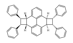 3b,4,5,5a,8b,9,10,10a-Octahydro-4,5,9,10-tetraphenyldicyclobuta[e,l]pyren结构式