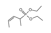 diethyl <(Z)-1-methyl-2-buten-1-yl>phosphonate结构式