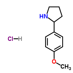 2-(4-甲氧基苯基)吡咯烷盐酸盐图片