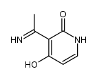 4-hydroxy-3-(1-iminoethyl)pyridin-2(1H)-one结构式