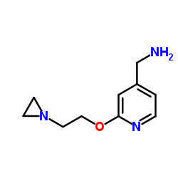 1-{2-[2-(1-Aziridinyl)ethoxy]-4-pyridinyl}methanamine Structure