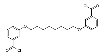 3-[8-(3-carbonochloridoylphenoxy)octoxy]benzoyl chloride Structure