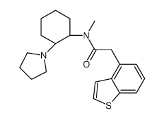 2-(1-benzothiophen-4-yl)-N-methyl-N-[(1R,2R)-2-pyrrolidin-1-ylcyclohexyl]acetamide Structure