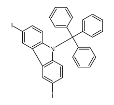 3,6-diiodo-9-tritylcarbazole结构式