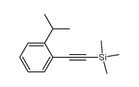 [(2-isopropylphenyl)ethynyl]trimethylsilane结构式