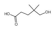 5-hydroxy-4,4-dimethyl-pentanoic acid结构式