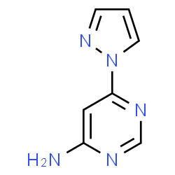 6-(1H-Pyrazol-1-yl)pyrimidin-4-amine structure