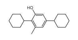 2,5-dicyclohexyl-3-methylphenol Structure