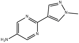 2-(1-Methyl-1H-pyrazol-4-yl)-pyrimidin-5-ylamine Structure