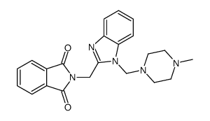 2-[[1-[(4-methylpiperazin-1-yl)methyl]benzimidazol-2-yl]methyl]isoindole-1,3-dione结构式