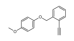 1-Ethynyl-2-[(4-methoxyphenoxy)methyl]benzene结构式